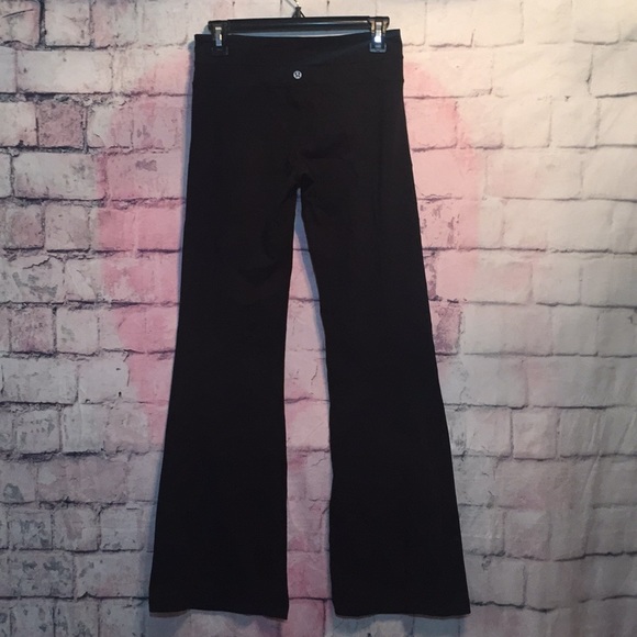 black bell bottom yoga pants